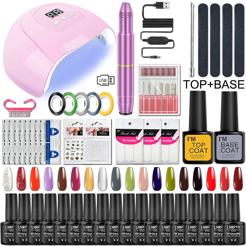 Complete Manicure Set for Nail Extensions