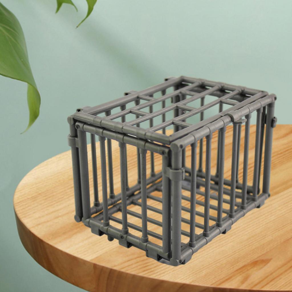 Hand-Made Cage Model Toy Silver Model Toy Toolbox for 12 inch Action Figure Toy Adults