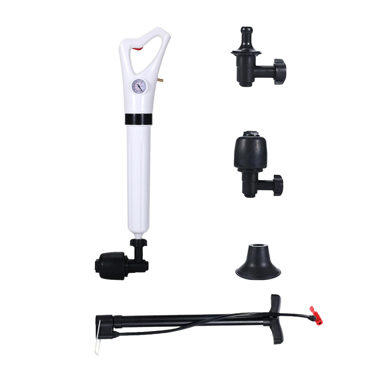 Toilet Plunger Set with Replaceable Heads, Drain Unblockers for Floor Drains Shower