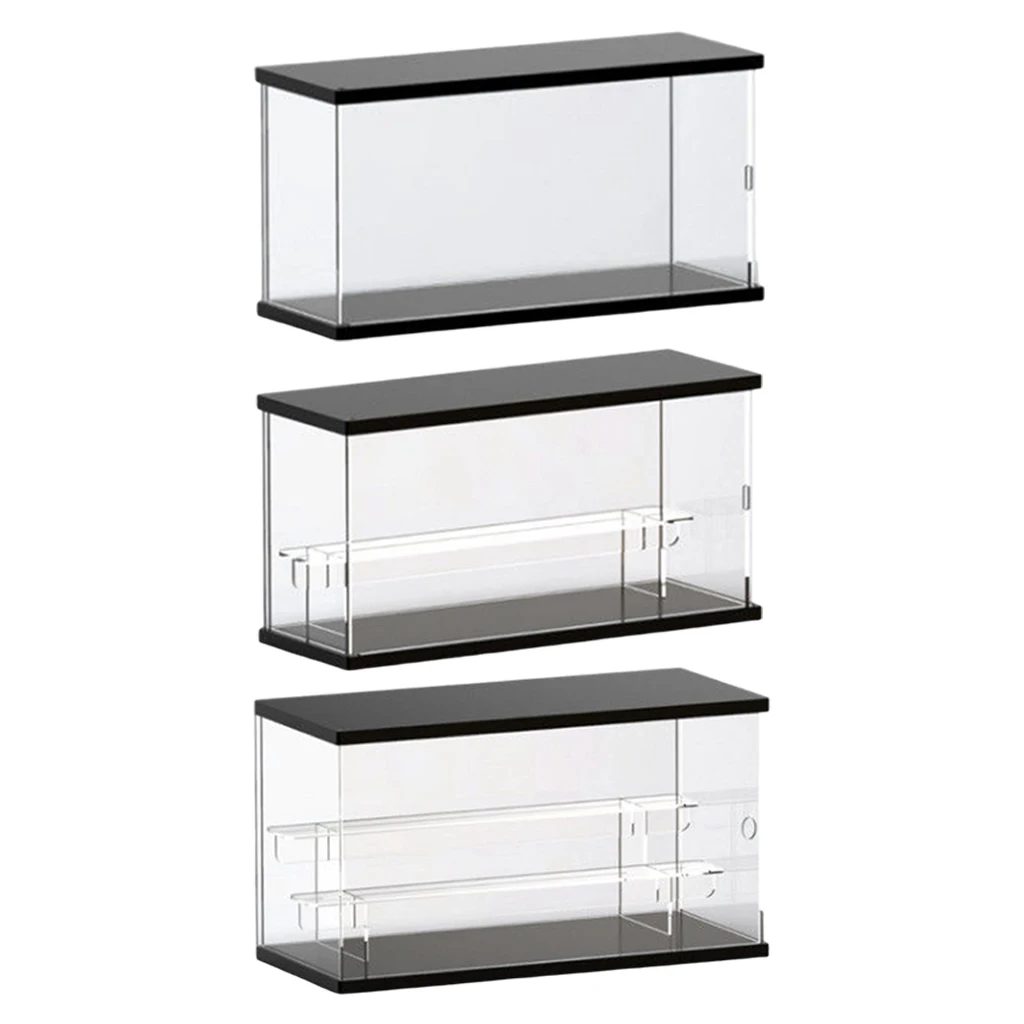 Acrylic Display Case  Standing Dustproof Organizer Box for Collectibles