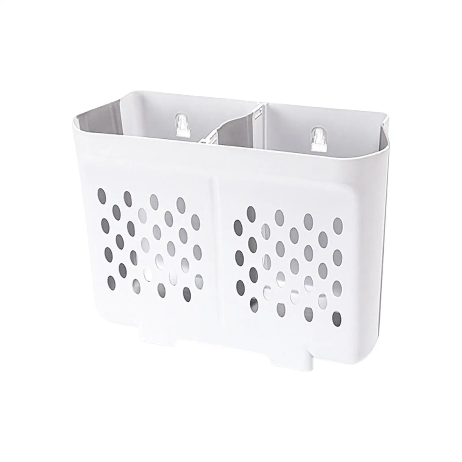 Portable Folding Dirty Clothes Hamper Container Wall Mount Hollow Design Sturdy Punching Free