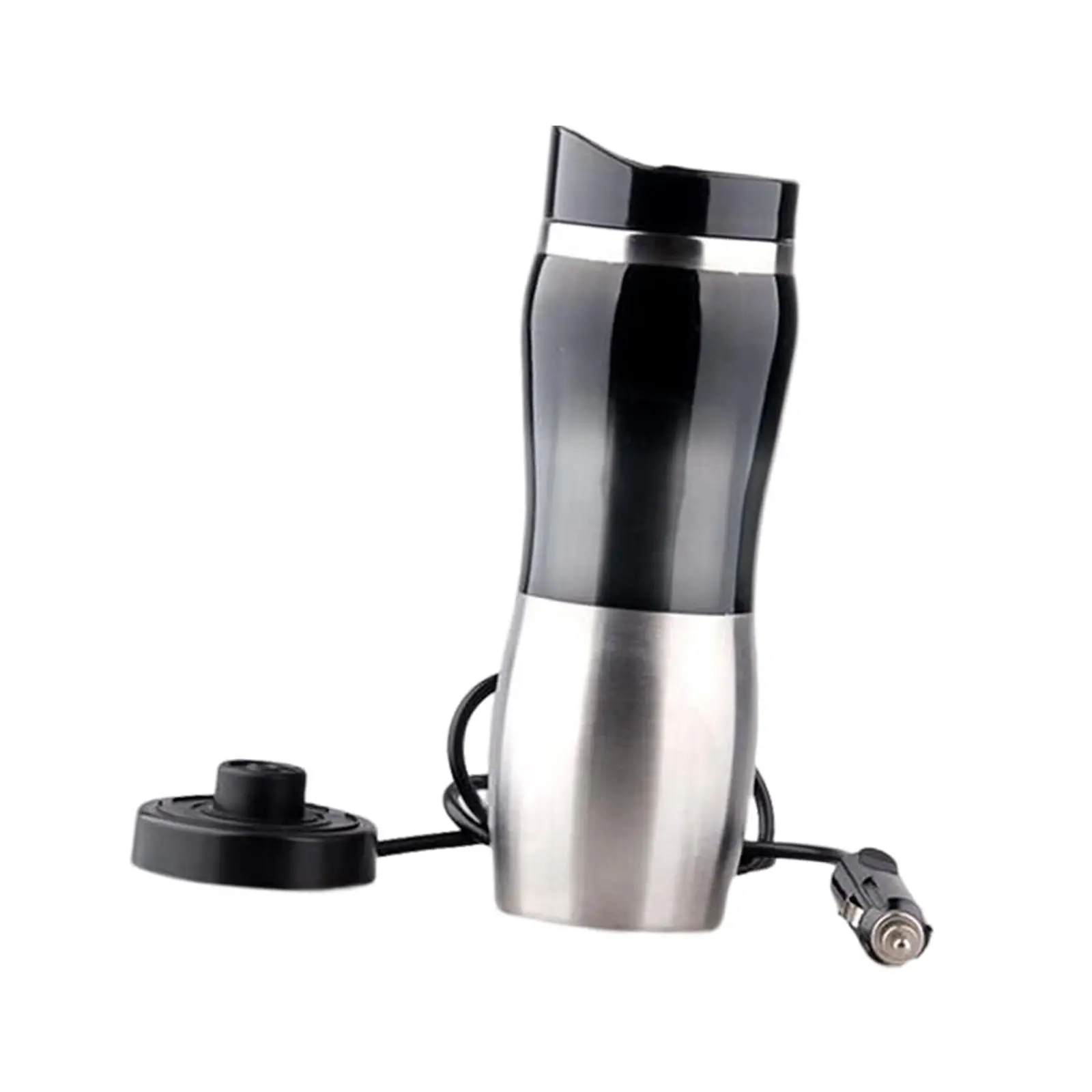 Car Electric Kettle 400ml 12V Portable in Car Electric Car Water Heater Mug for Tea Camping Boat Hot Water Eggs Travel