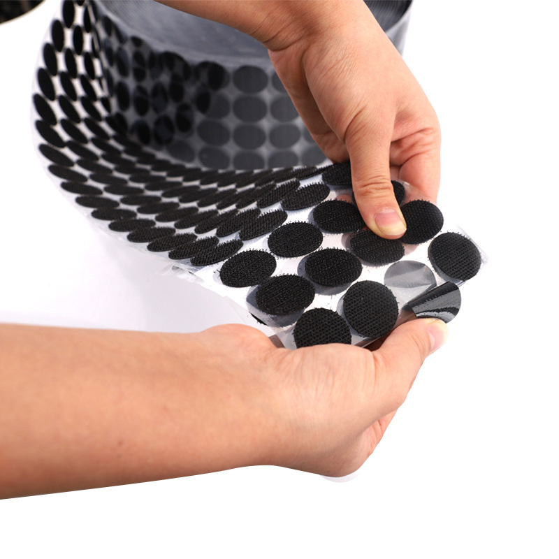 99pairs 10/15/20mm Transparent Sticky Dots Self Adhesive Hook and Loop Fastener Tape Strong Glue Baby Round Coin Tape Sticker
