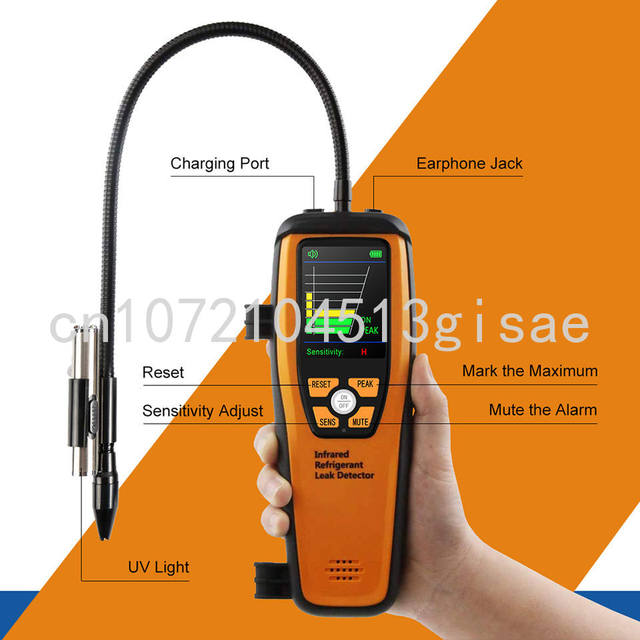 Sensitive Portable Rechargeable Refrigerant Gas Leak