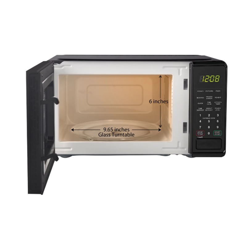 Title 3, Mainstays 0.7 cu. ft. Countertop Microwave Oven...