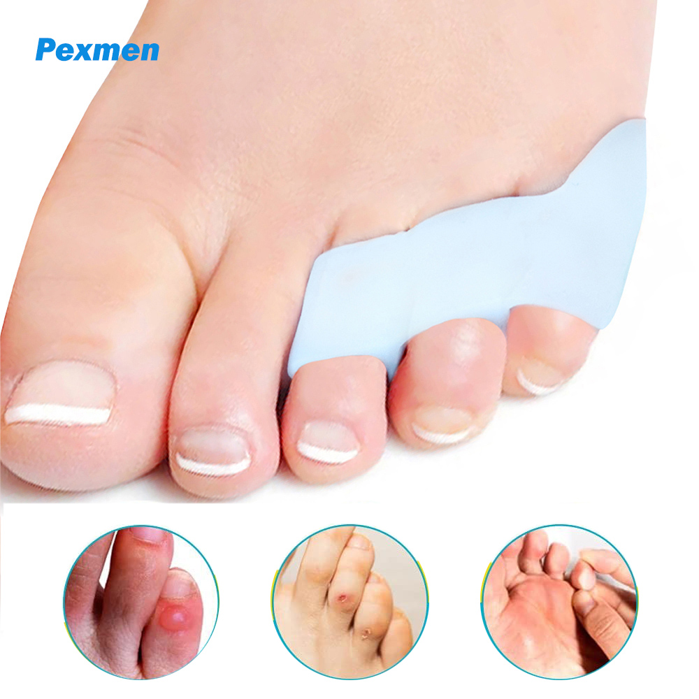 Best of Pexmen 2 / 4Pcs Three-holes Little Toe Separator Bunion Corrector Pain Relief Toe Straightener Protector Foot Care Tool Reviews & Tips