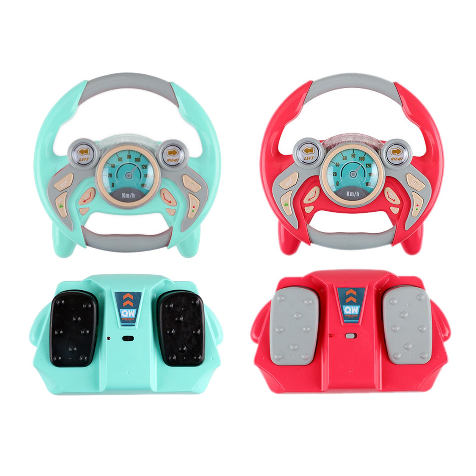 Kids Simulation Steering Wheel Toy Copilot Toy Driving Controller with Light Sound Gift Simulate driving toy interactive Toys