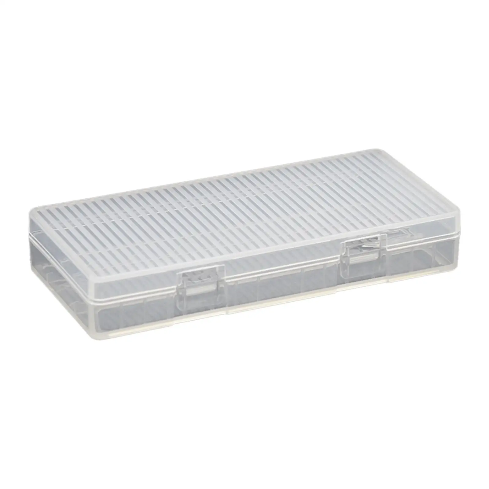 Battery Storage Case Holds 8 AA Batteries Anti Collision Clear Color Protective Container