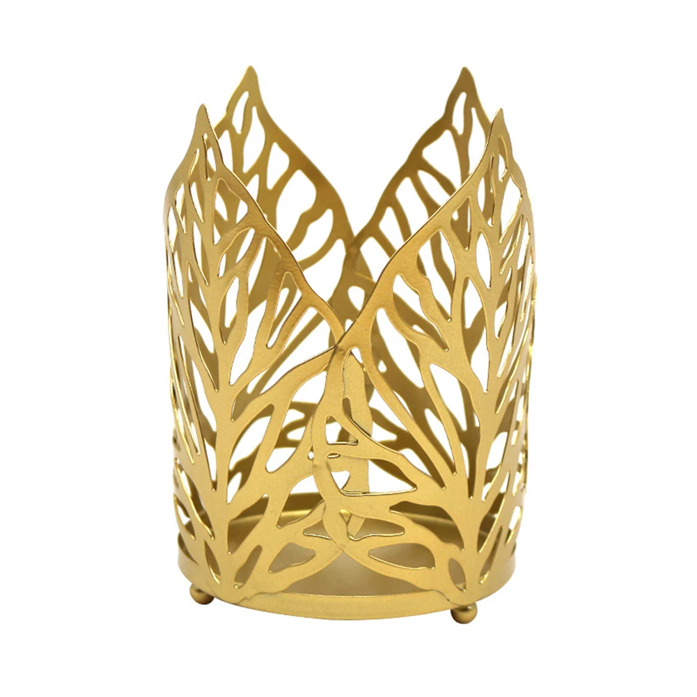 Insightful war To jump North Euro Iron Golden Hollow Leaf Candle Holder Creative Modern Home  Living Room Dining Table Decoration Ornaments Candle| | - AliExpress
