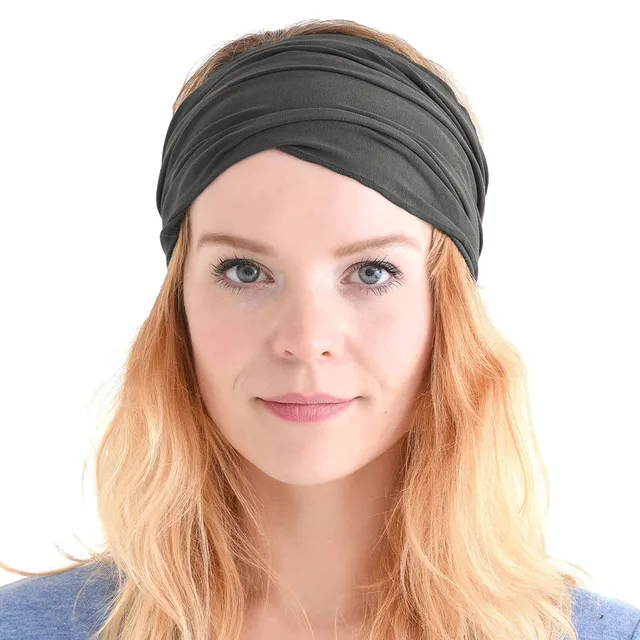 Esportes yoga headbands para mulheres sólido largo algodão leve japonês  bandana elástico hairbands turbante acessórios headwear - AliExpress