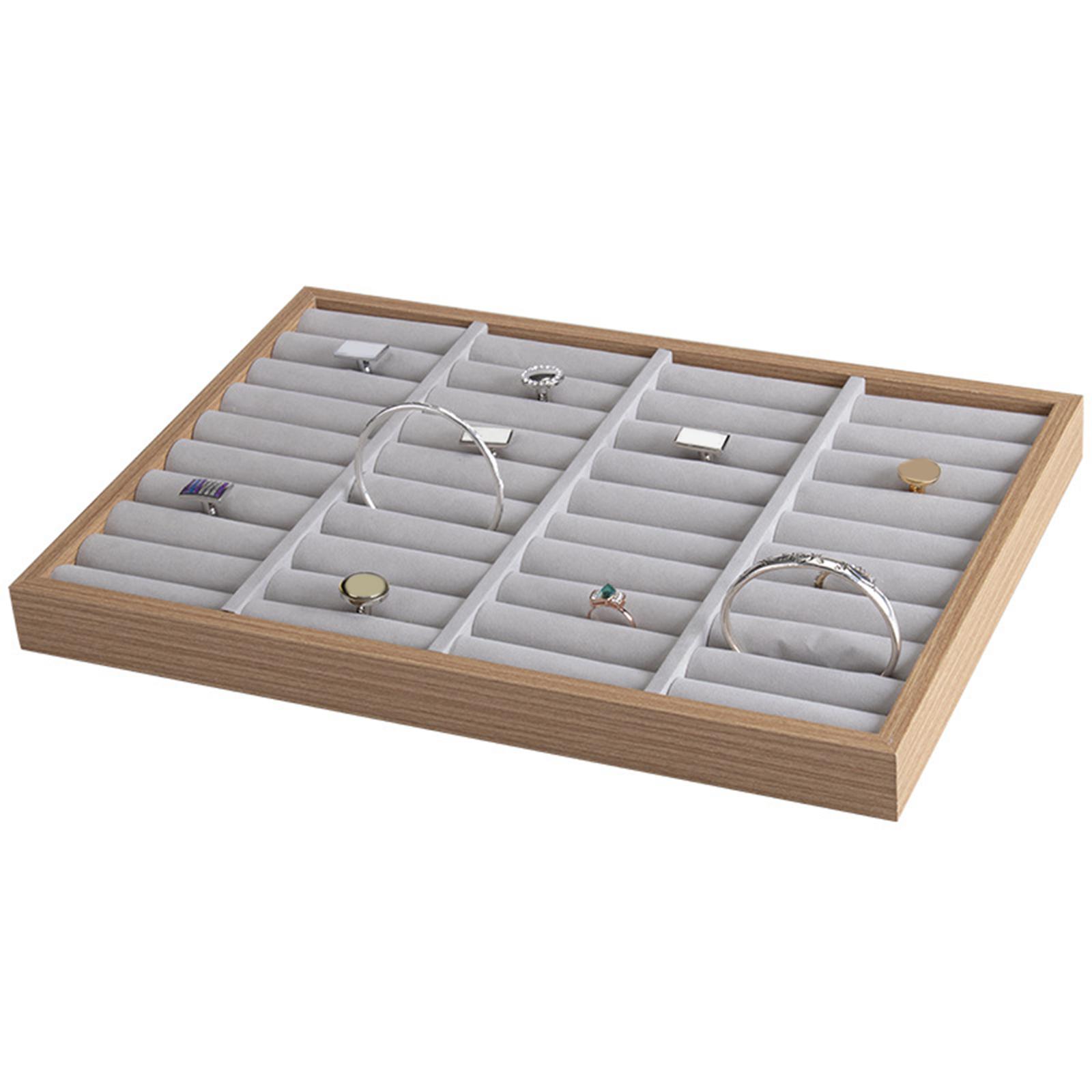 Portable Jewelry Display Tray Bracelet Display Case Showcase Storage Holder Display Holder for Shop Gifts