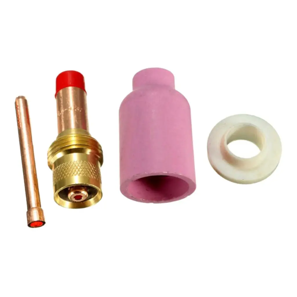 4 Gas Lens , Nozzle, Collets Body, for WP 17 18 26 TIG Welding Torch
