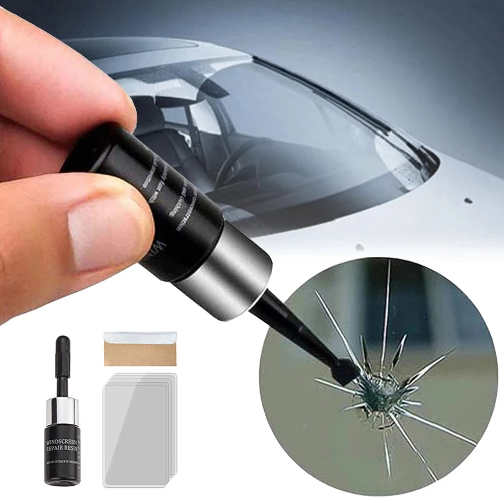 Car Windshield Glass Cracked Repair Agent Window Glass Scratch Nano Repairing Set Crack Restore Traceless Curing Glue Tools