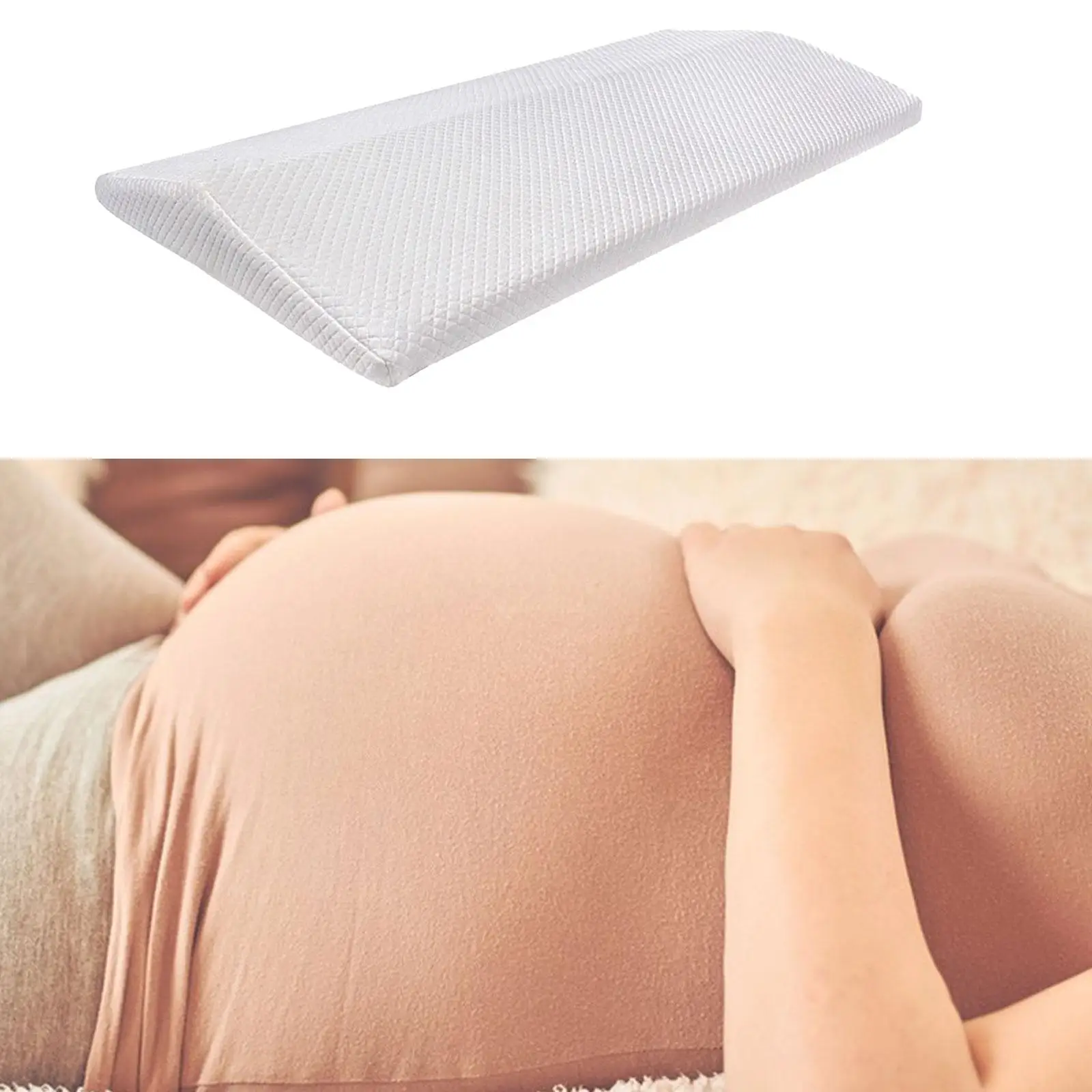 Waist Support Cushion Ergonomic Side Sleepers Wedge Bolster Waist Pillow for Hip Bed