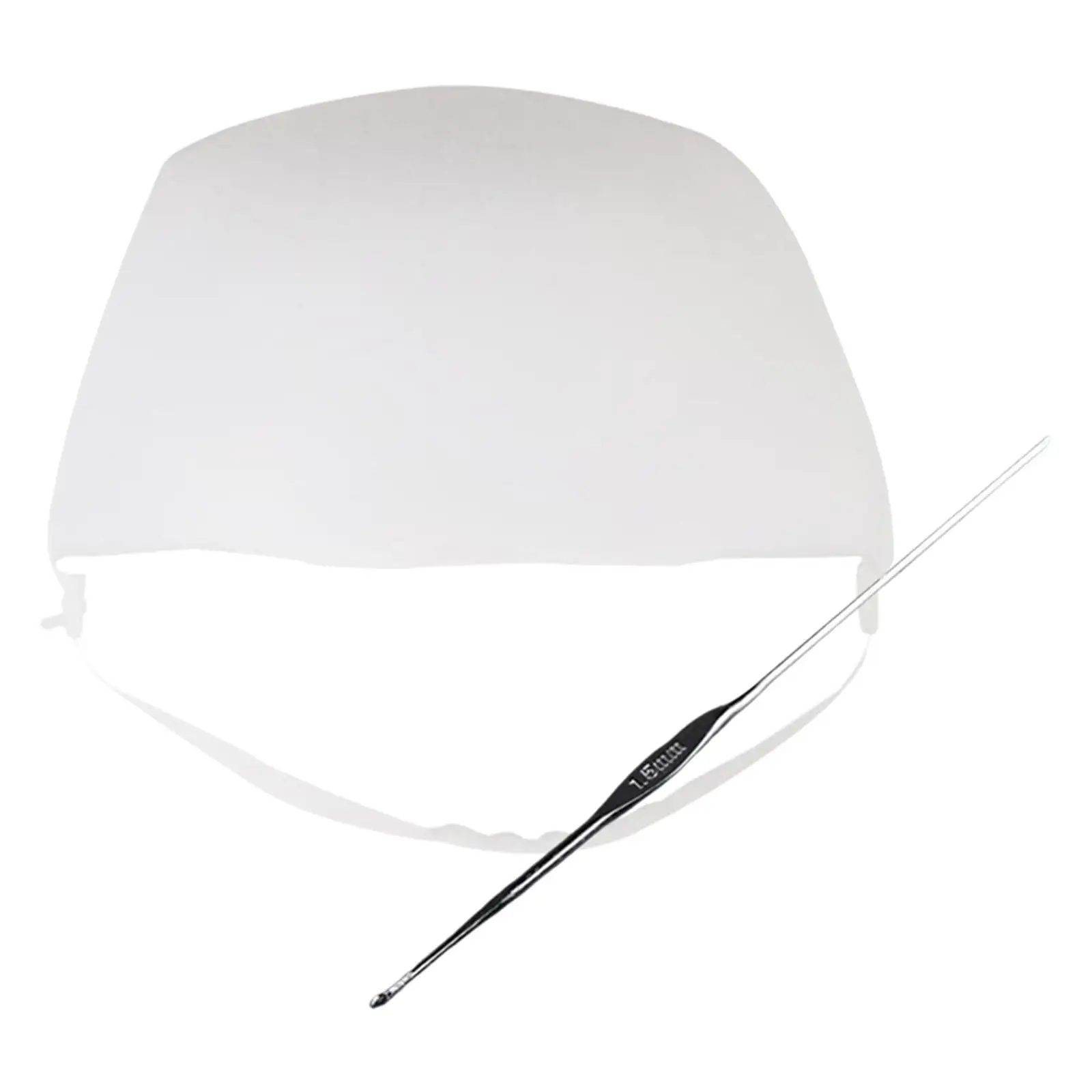 Silicone Hair Coloring Highlighting Hat with Needle White Binding Band Hair Dye Hat for Barber Salon Hair Styling Tools Women