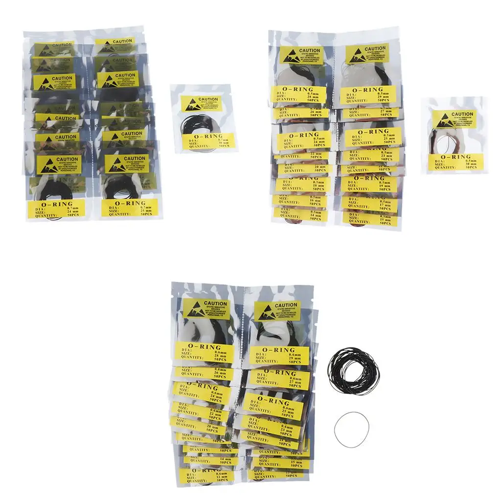 950 Pieces Rubber Seal Gasket Set Washers O-Rear Gaskets 12-30mm
