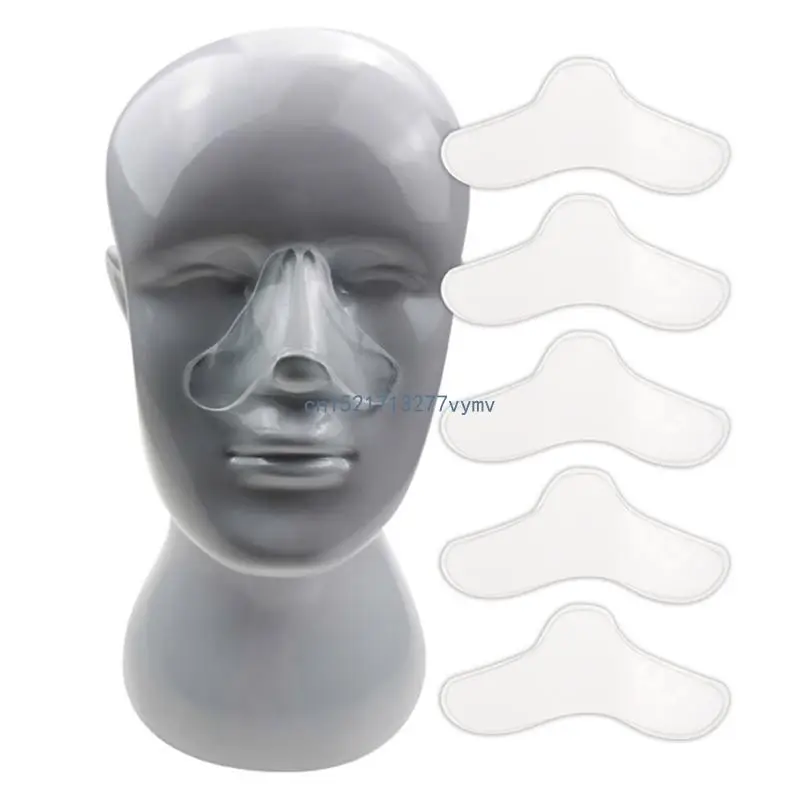Almofadas nasais silicone cpap, 5 peças, almofadas