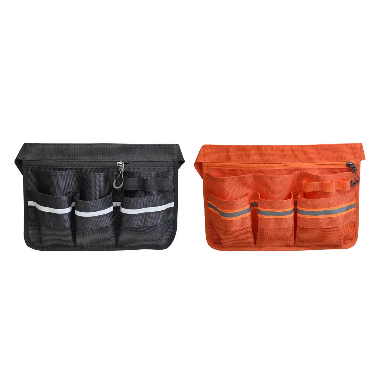 Tool Bag with Pockets Waterproof Oxford Cloth Sturdy Gardener Pouch Waist Belt for Cleaning Gardening KTV Hotel Restaurant