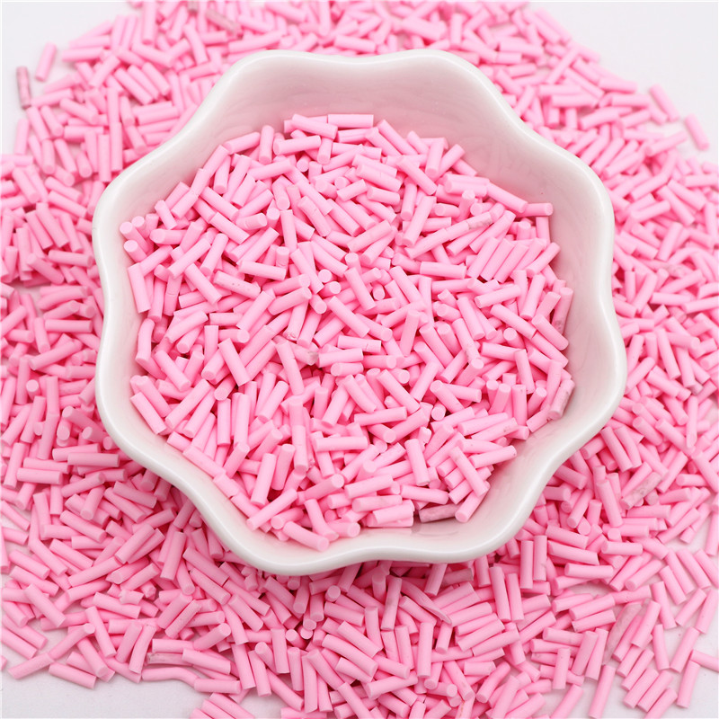 Bunte Mischung aus zylindrischen Polymerscheiben, Streusel zum Schleimfüllen von Ton, DIY-Kristallhandwerk, kleines Kunststoff-Klei-Zubehör – Detail 21