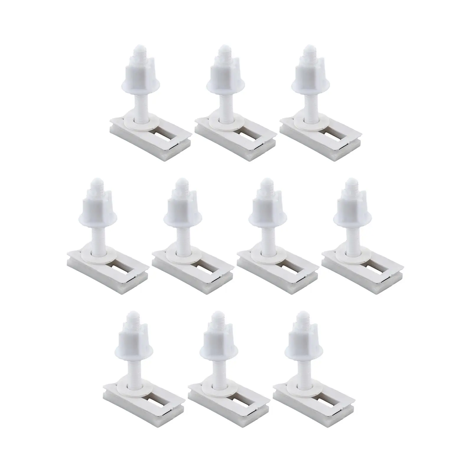 Toilet Seat Hinge Bolt Lightweight Toilet Seat Accessories 10Pcs Practical for Household Office Hotels Bathrooms Public Places