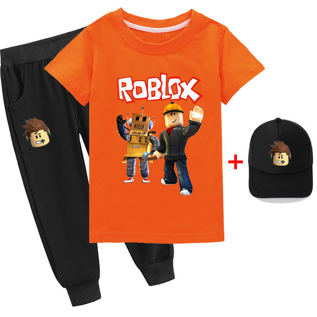 Roblox-Terno casual bidimensional para meninos e meninas, camiseta e shorts  infantis, anime de jogo envolvente, melhor presente, novo - AliExpress