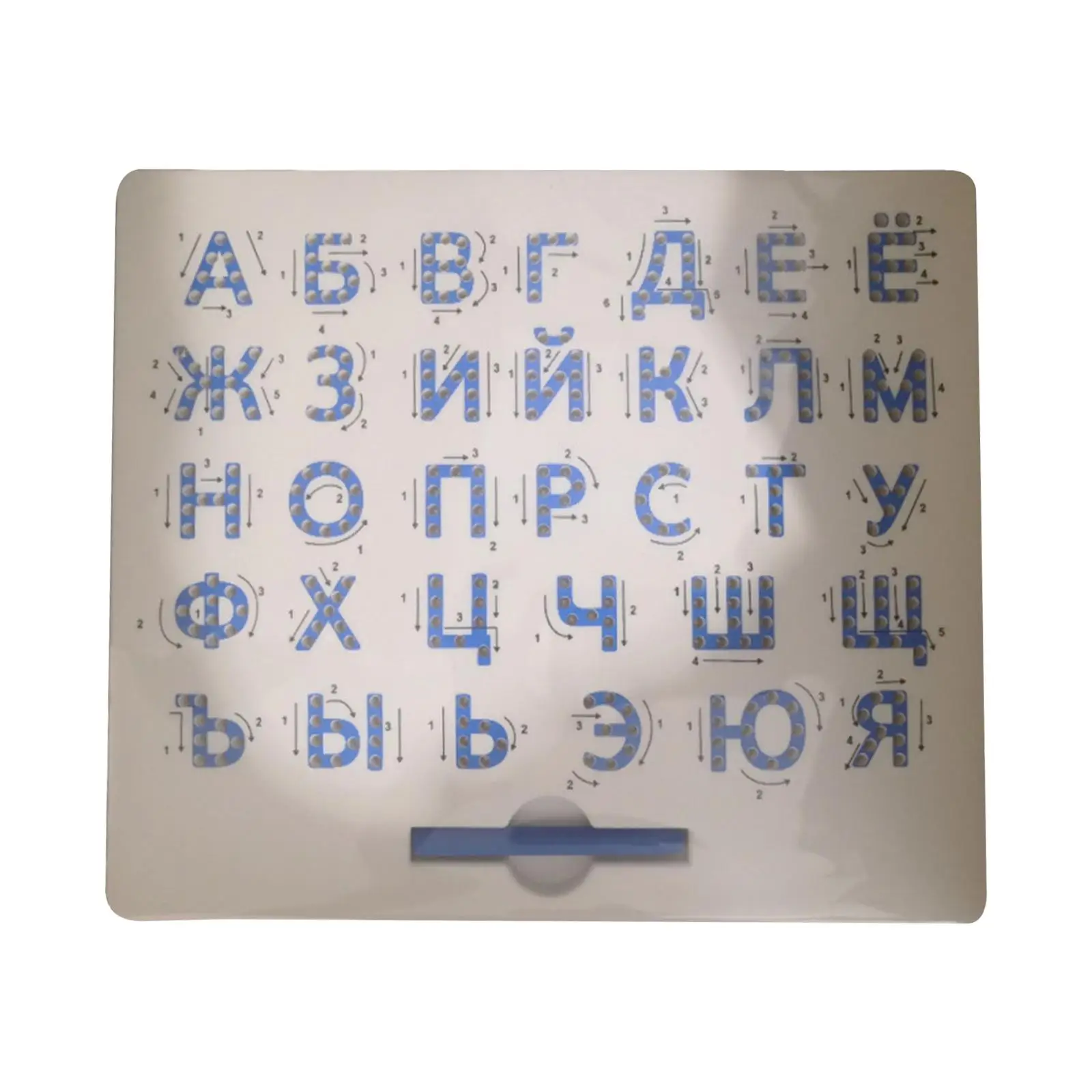 Montessori Tracing Board Russian Puzzle Drawing Lowercase Alphabet Tracing Board for 3 Years Old