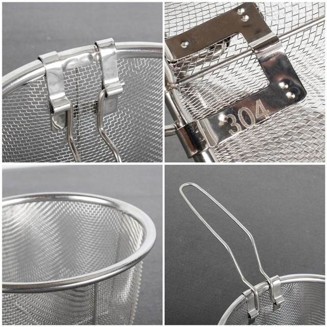 DOITOOL 2 Pcs Basket Folding Bracket Potato Basket Mini Fry Basket Fryer  Basket Turkey Frying Basket Strainer Basket for Frying Skimmer with Folding  Handle Skimmer for Kitchen Use Hot Pot - Yahoo Shopping