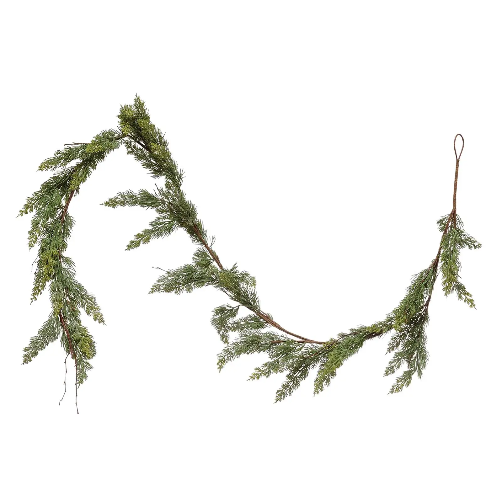 Artificial Christmas Garland, Christmas Decoration Wreath, Artificial Cedar Vines, Xmas Wreath, for Wall Porch Decoration