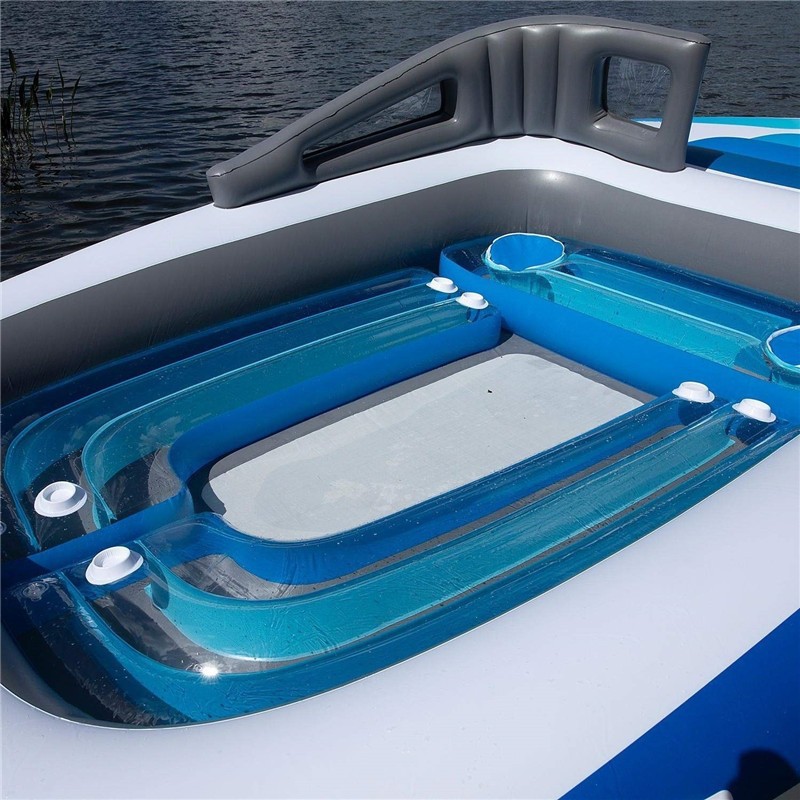 Inflatable Bow Rider Boat 6-Person PVC Floating Raft