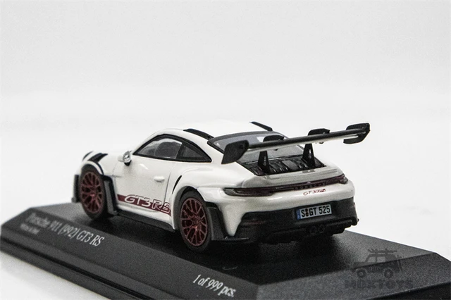 Tarmac Works x Minichamps 1:64 911 (992) GT3 RS WhiteRed 