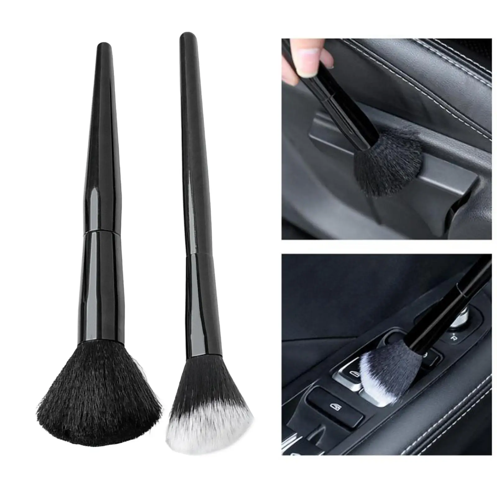 2 Pieces Car Detailing Brushes, Wash Cleaning Supplies Detail Cleaning