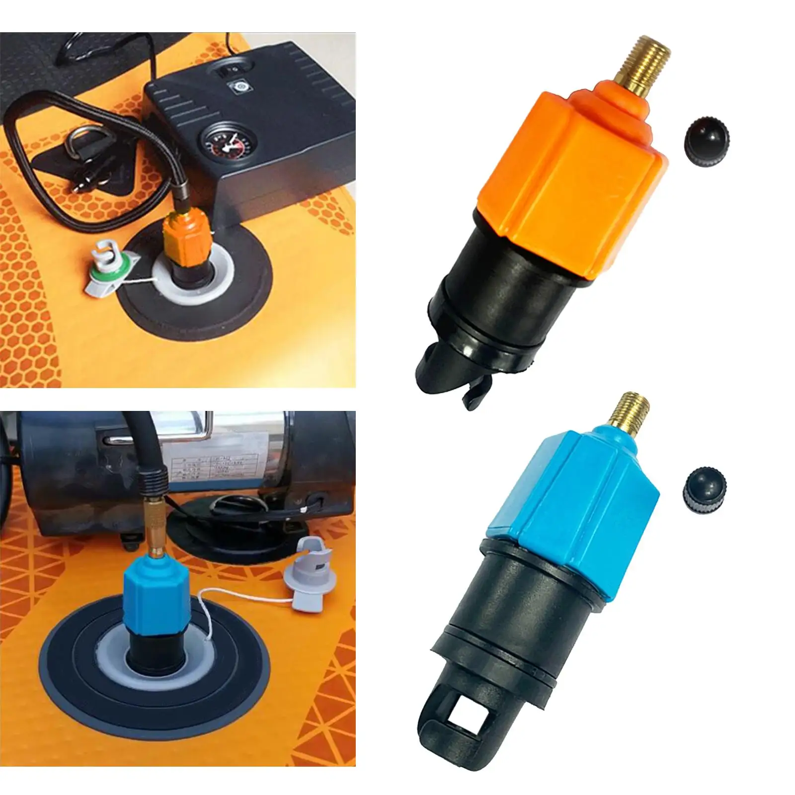 Inflatable Pump Adapter, Canoe Rowing Boat Pumping Nozzle, Pump Valve Adaptor for Kayak,  Board, Inflatable Boat