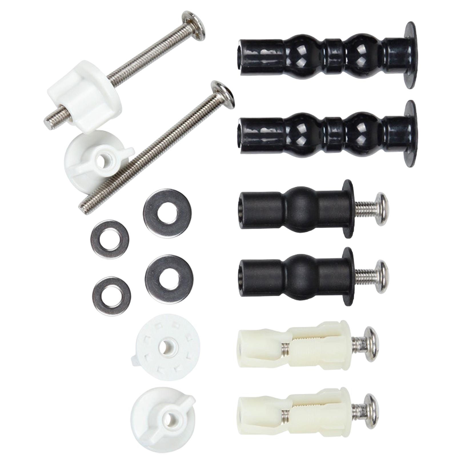 Universal Toilet Seats Screws Bolts Toilet Seat Parts Expanding Nuts Screws Mount Easy to Install Hardware Fixtures