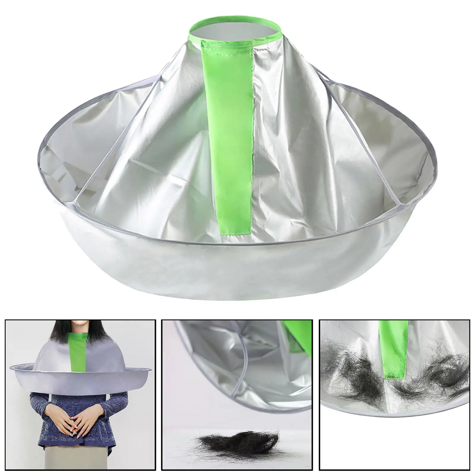 Hair Cutting Cloak Umbrella Style Apron for Hairdressing Household Home Adult Kids