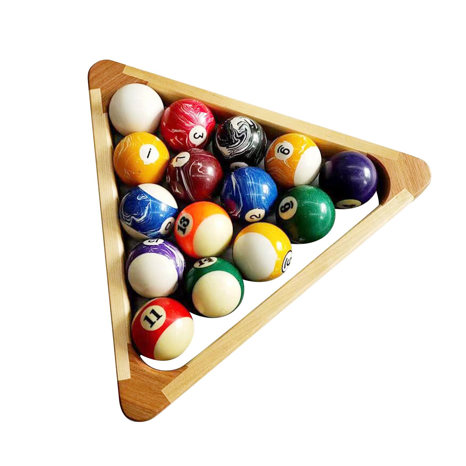 Wood Billiard Triangle Ball Rack Ball Holder Pool Table for 8 Balls 2-1/4