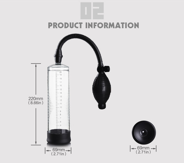 Male Penis Pump Manual Penis Enlarger Sex Toys For Man Vacuum Pump