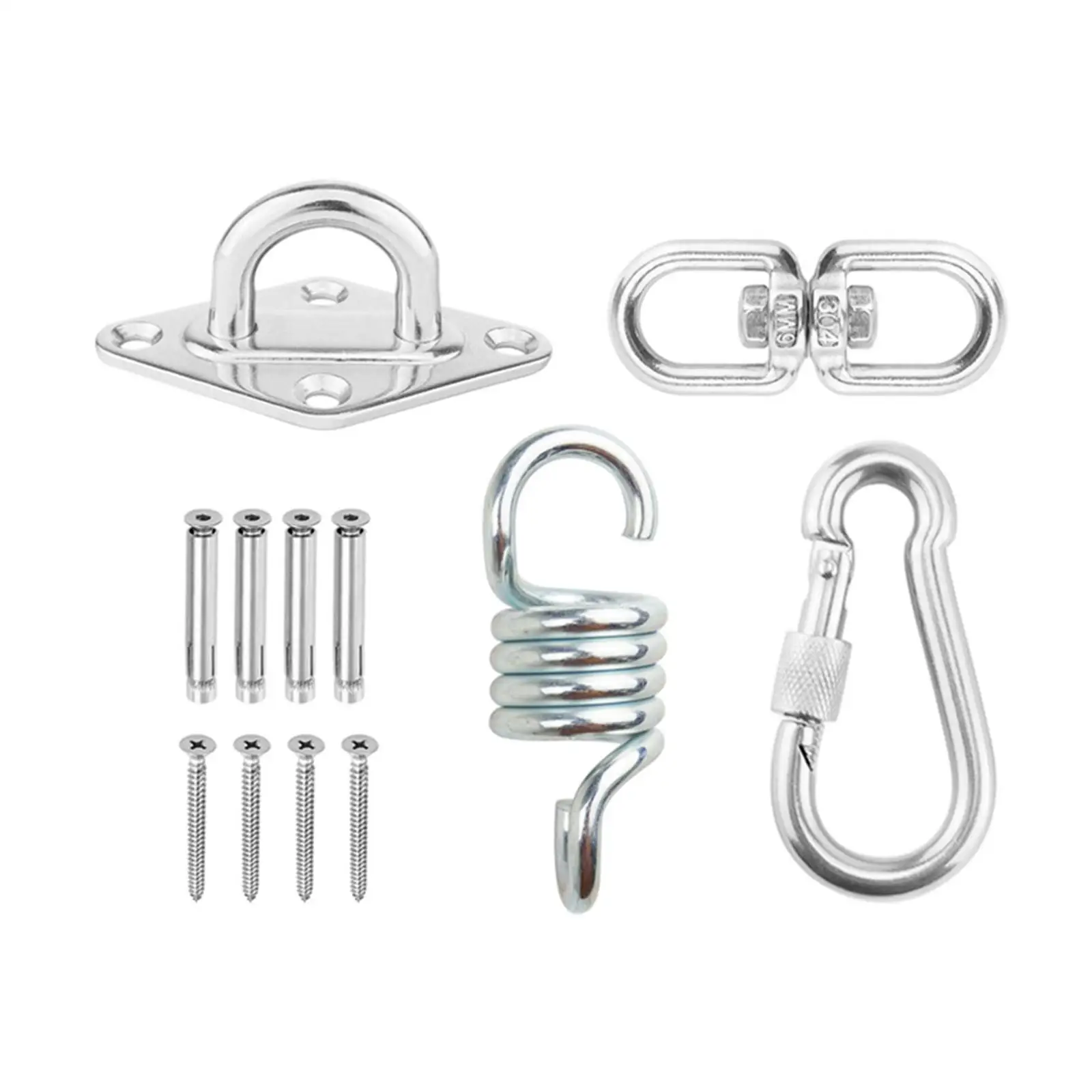 Hammock Chair Hanging Kit Stainless Steel for Swing, Chair, Yoga Exercise Easily Install Load Capacity 500lb Ceiling Hook Hanger