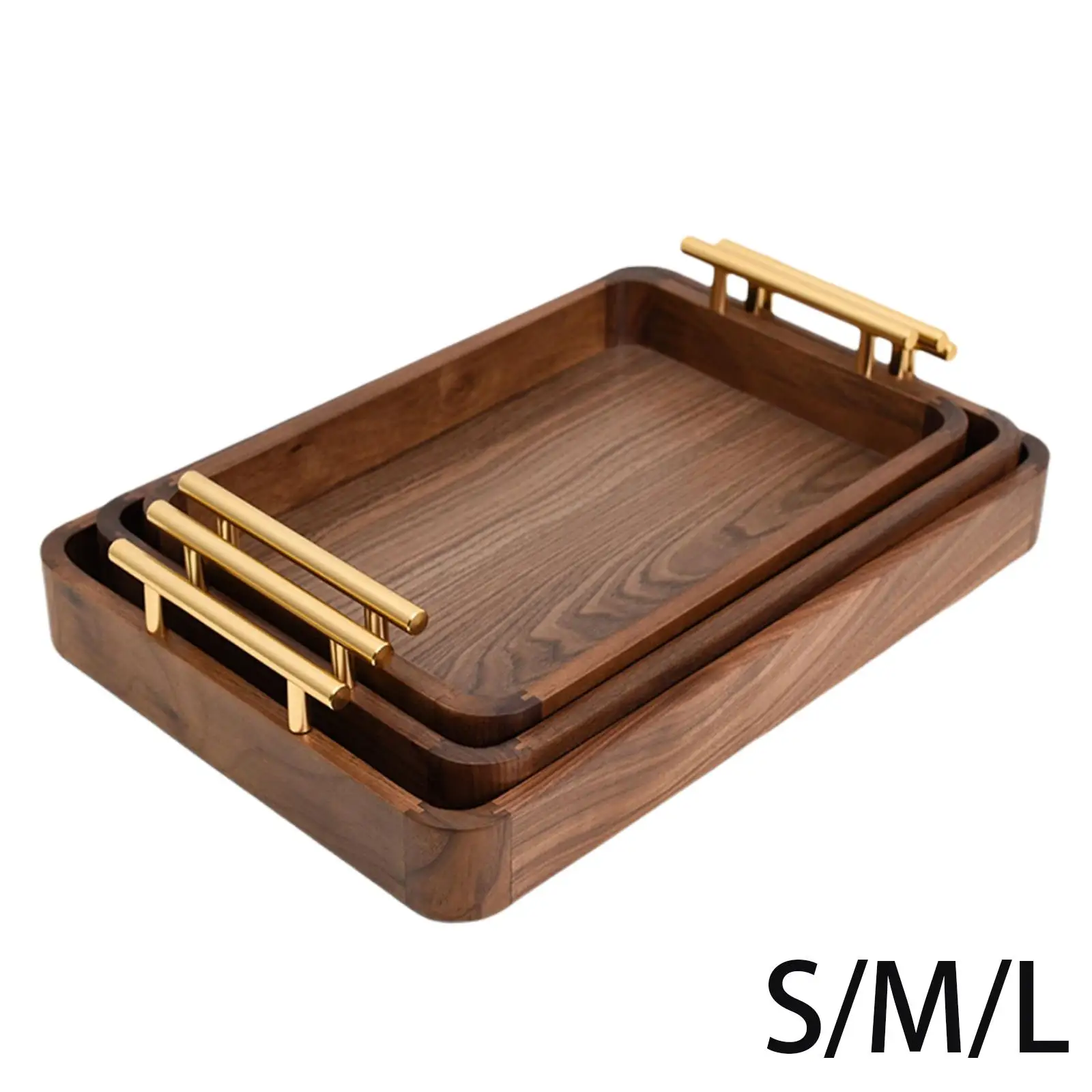 Serving Tray Tea Table Plate Tableware Coffee Table Tray Food Fruit Plate Rectangle Tray Tea Tray for Home Dinner Restaurant