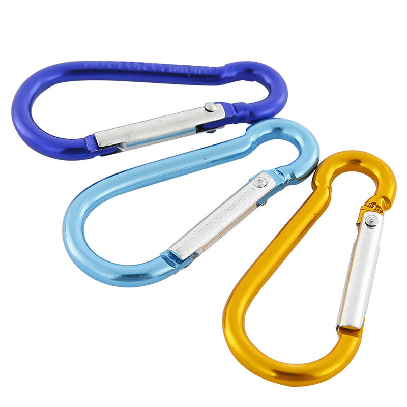 Description Picture 3 of itemMini Colorful Aluminum Spring Carabiner Snap Hook Keychain EDC Survival Outdoor Camping Tools Size 40*20*3.6mm