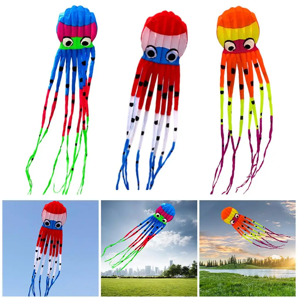 8M Large Kite with Handle String Outdoor Games Activities Long Tail Single Line Kite for Family Beach Park Fun
