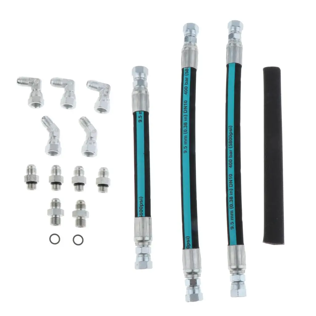Oil Pump Hoses Lines fit for Ford Powerstroke 94-97 3.7L Green