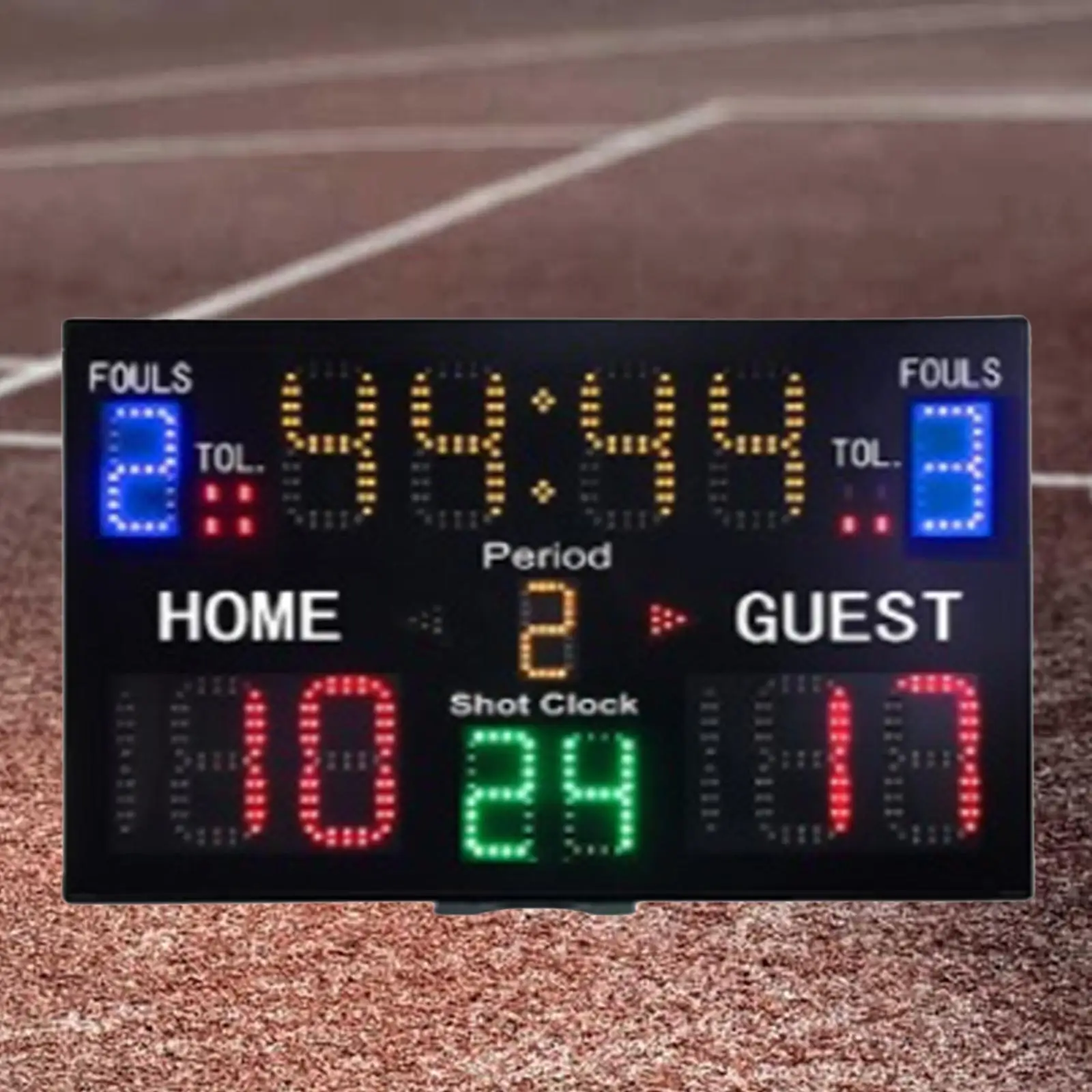 Portable Indoor Basketball Scoreboard Foul Count Score Electronic Digital Scoreboard Score Clock for Games Indoor Sports