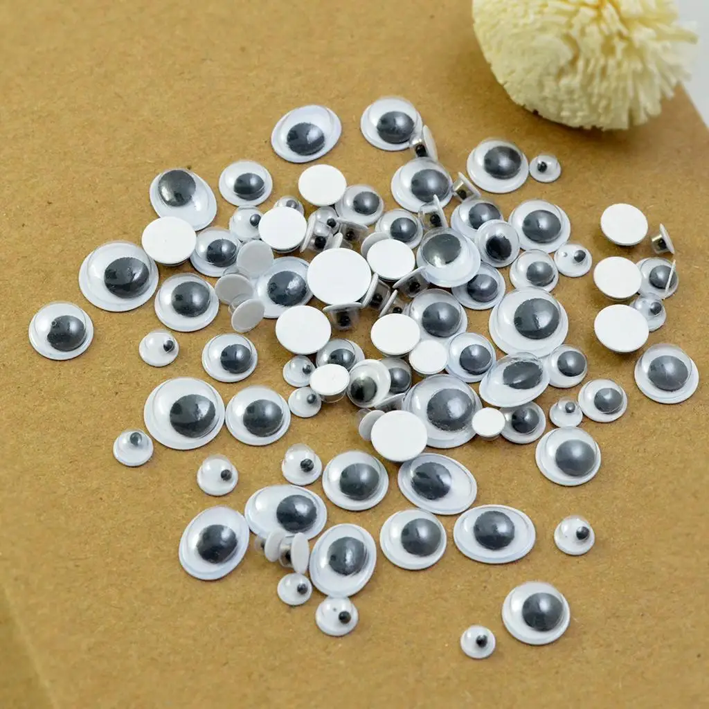 700Pcs Plastic Googly Wiggle Eyes Self-adhesive Sticky DIY Scrapbooking Decor