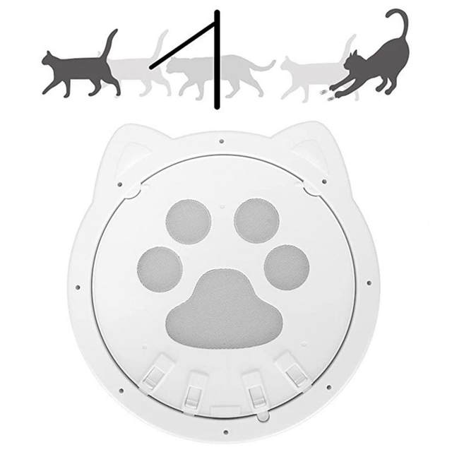 Dog Paw Print Door Plastics Anti-Bite Small and Medium-Sized Dogs and Cats  Screen Doors Cat Gate Gateras Para Gatos Puertas - AliExpress