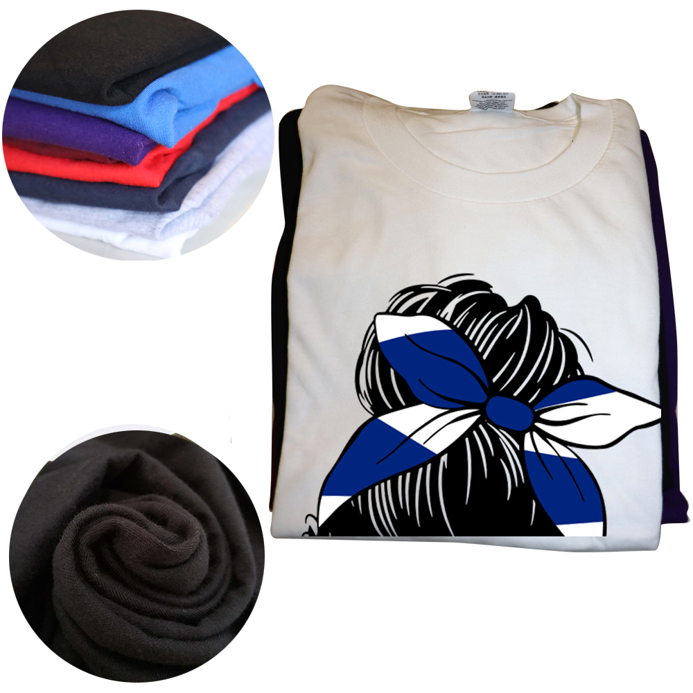 Schottland Mädchen T Shirts Sommer Stil Grafik Baumwolle Streetwear Kurzarm Schottische Flagge Geschenke T-shirt Herren Kleidung – Detail 4