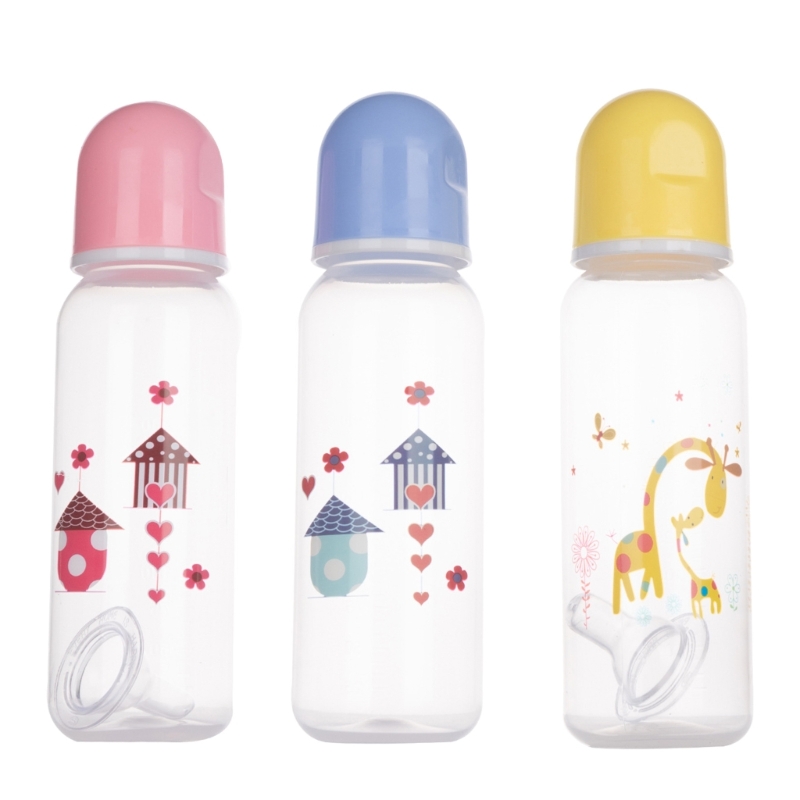 Schöne-design Baby Milch Flasche Baby Fütterung Flasche 250ml Kapazität Standard-auslauf PP Material Baby Flasche 7-zoll Höhe A2UB – Detail 2