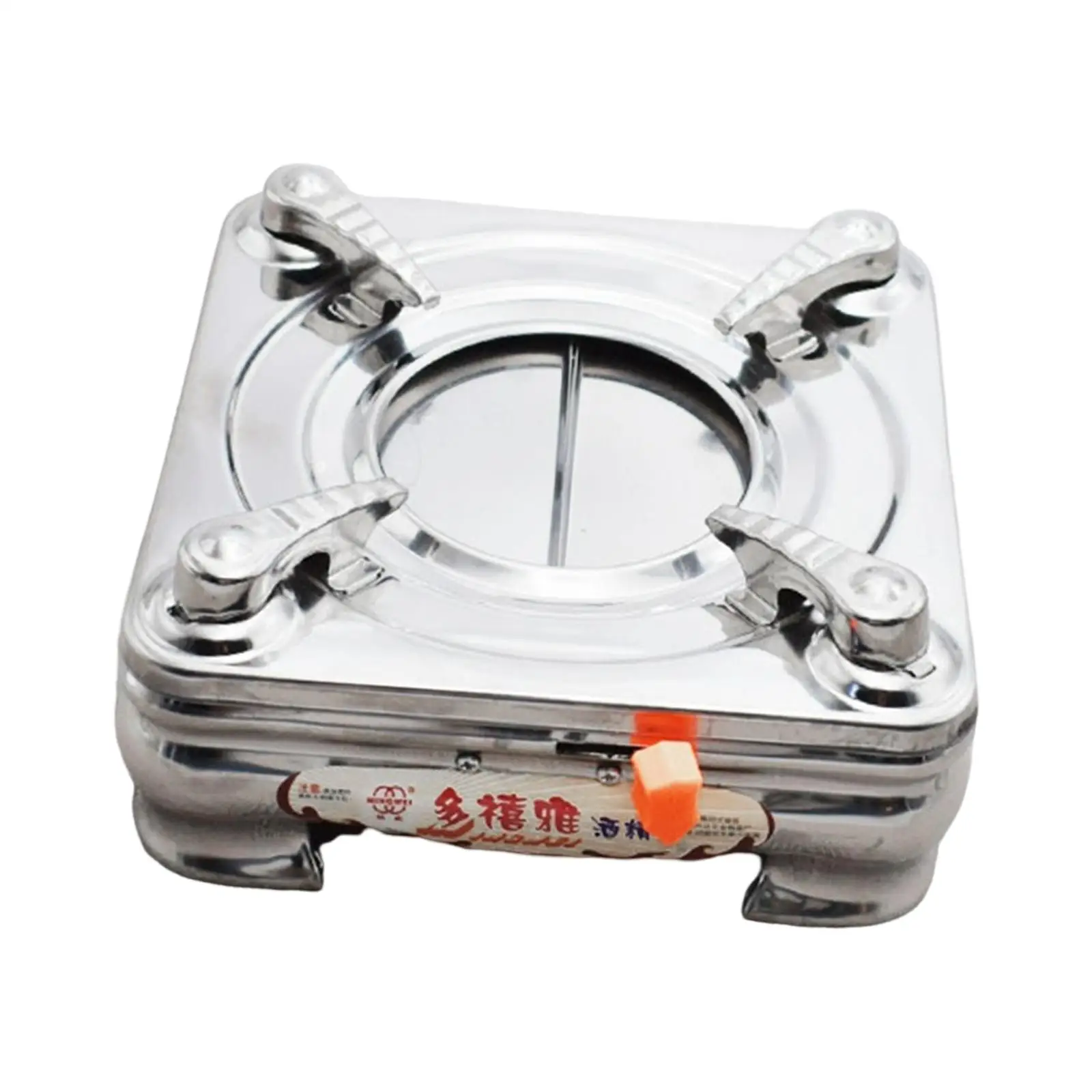 Outdoor Alcohol Stove Camping Stove ,18x18cm for Hiking Fishing Picnic Anti Slip Supporting Feet Accessory Lightweight Cookware