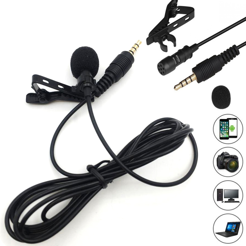 Title 2, Microfono lavalier portatile con clip mini jack...