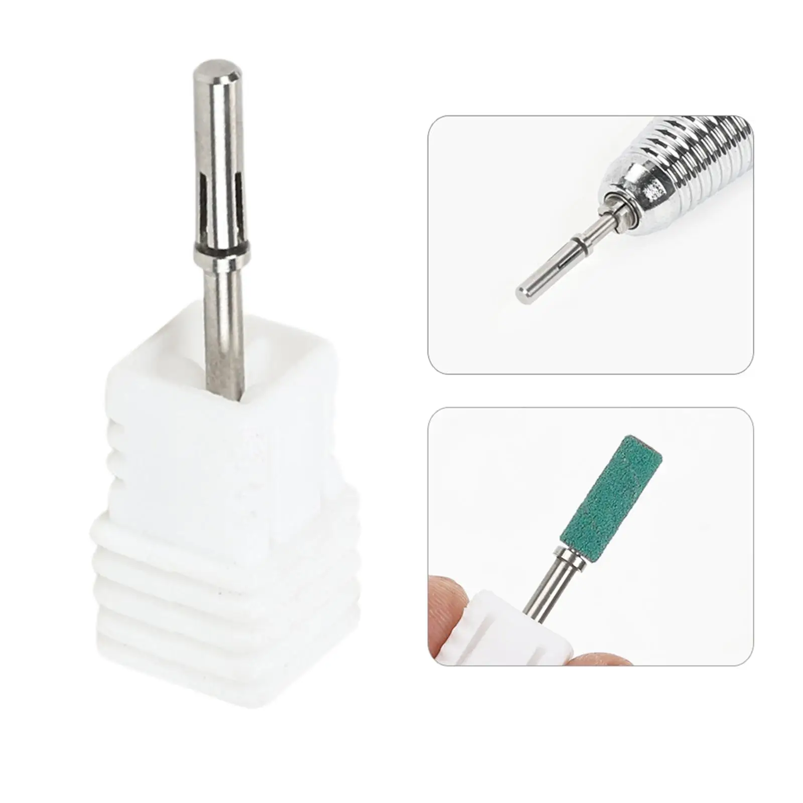 3.1mm Nail Sanding Bands Mandrel Nail Drill Accessories Nail Drill Heads for Manicure Home Salon SPA Manicure Pedicures