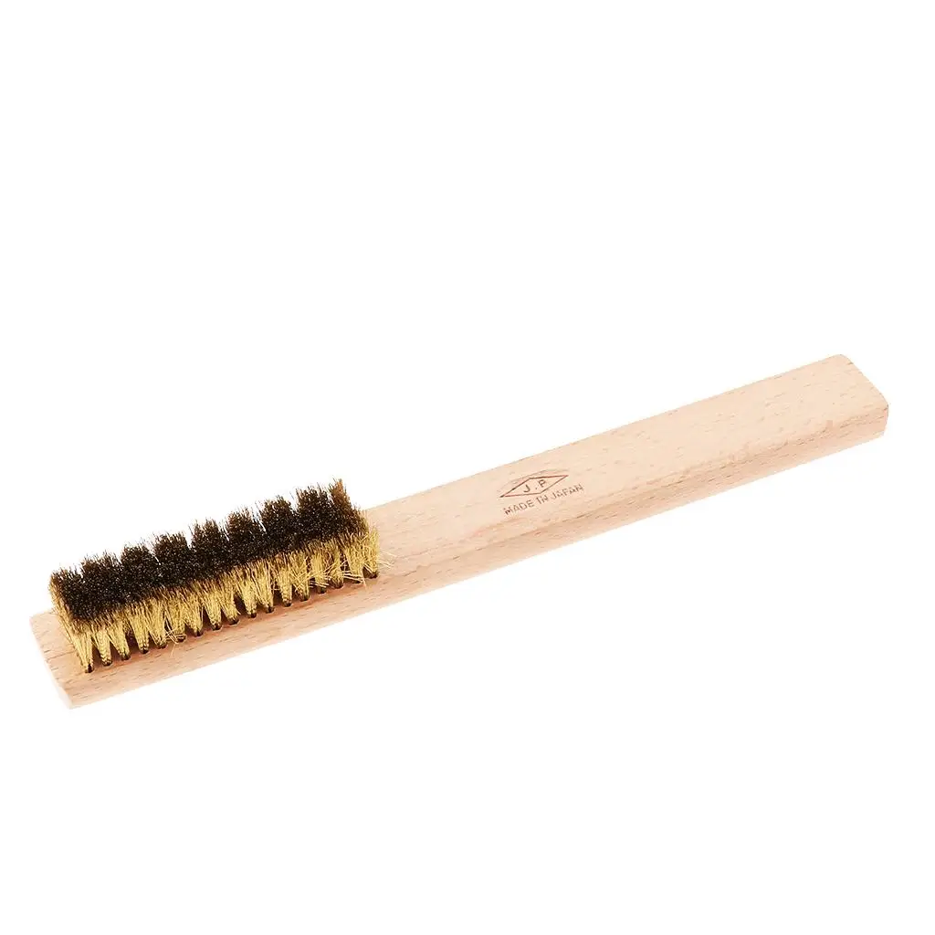 Wooden Handle Brass Wire Brush Steel Brush Tool for Cleaning Rust and Dirty